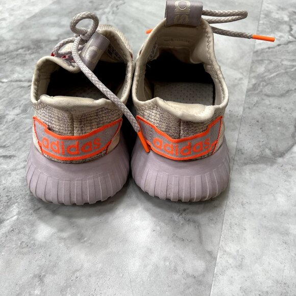 Adidas Kaptir X Womens Sz 9.5 Purple Solar Orange Creme Cloudfoam Shoes Sneakers - Picture 6 of 9